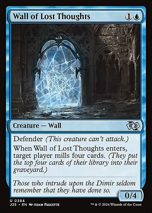 Wall of Lost Thoughts Card Front