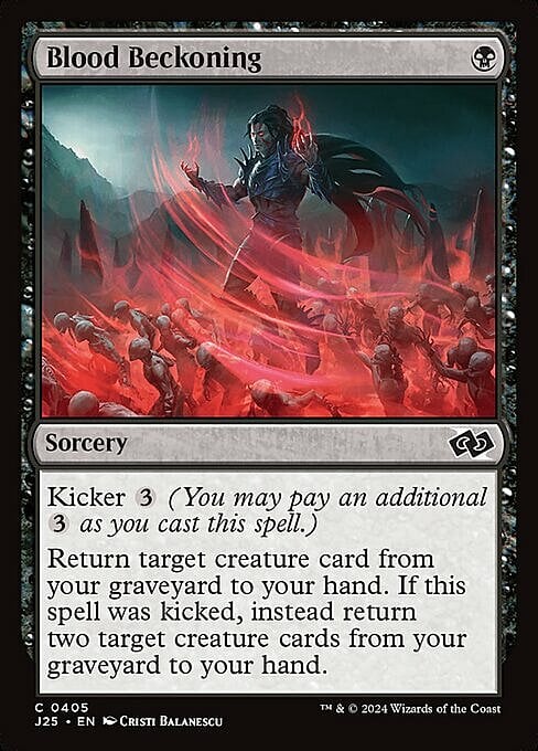 Blood Beckoning Card Front