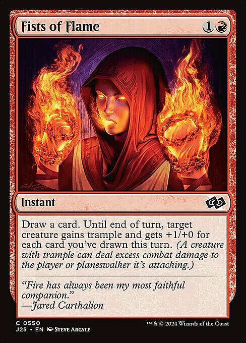 Pugni di Fiamme Card Front