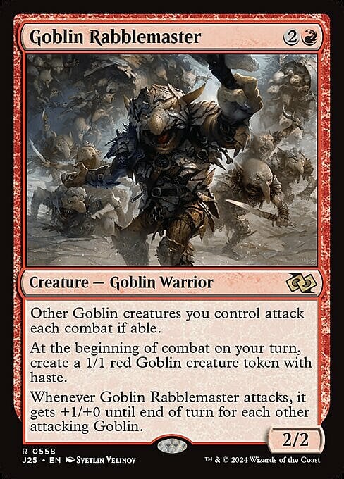 Goblin Rabblemaster Card Front