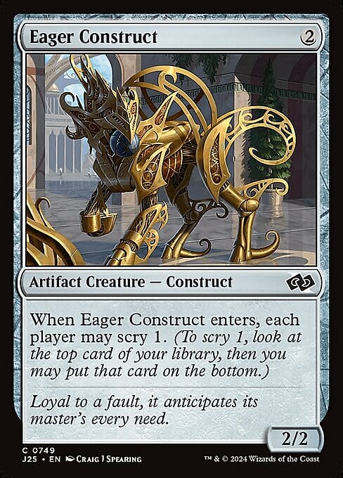 Eager Construct Card Front