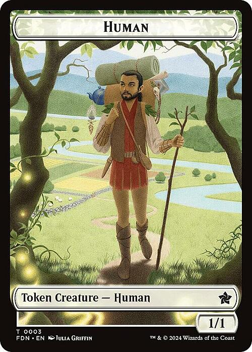 Human // Knight Card Front