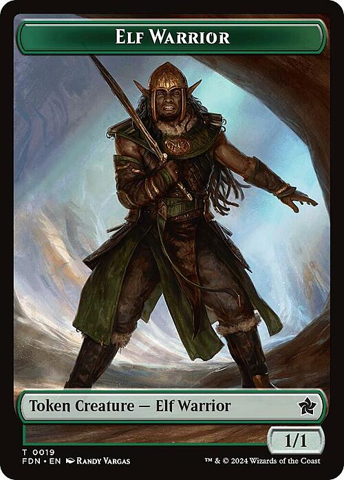 Elf Warrior // Raccoon Card Front