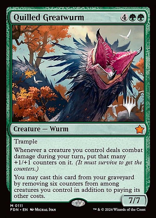 Quilled Greatwurm Frente