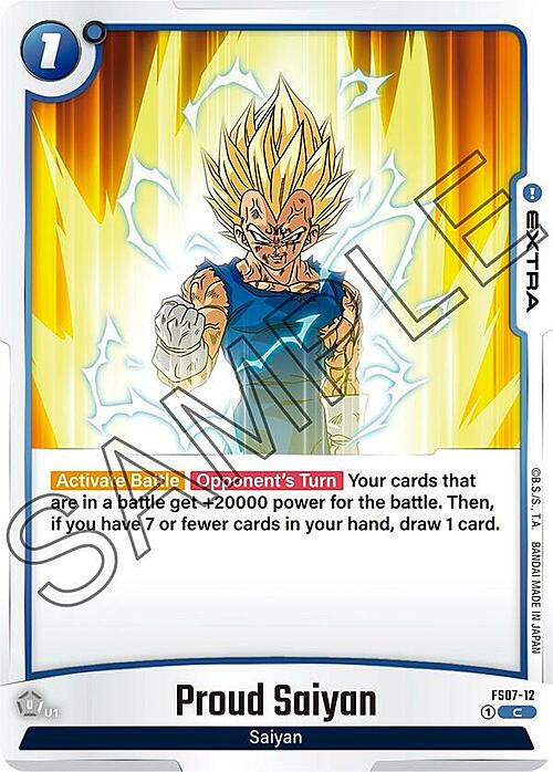 Proud Saiyan Card Front