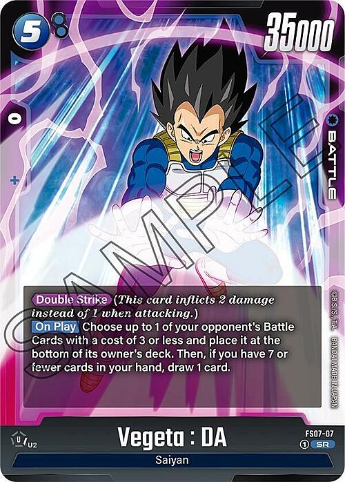 Vegeta : DA Card Front