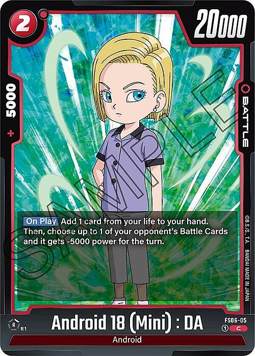 Android 18 (Mini) : DA Card Front