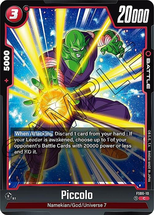 Piccolo Card Front