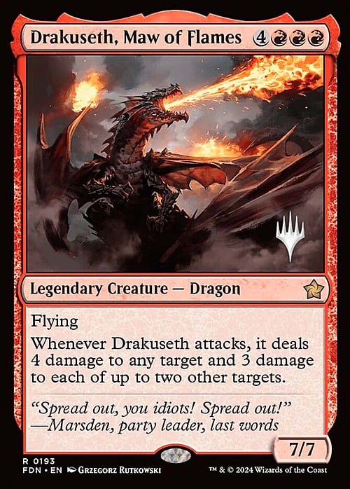 Drakuseth, Maw of Flames Frente