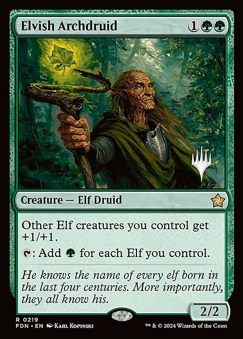 Elvish Archdruid Card Front