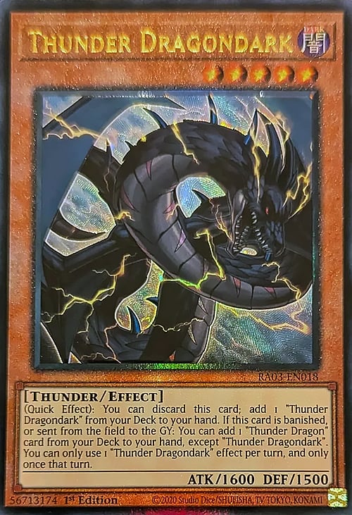 Oscurodrago del Tuono Card Front