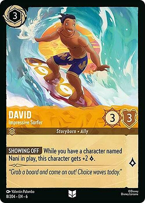 David - Impressive Surfer Card Front