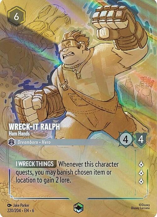 Wreck-It Ralph - Ham Hands Card Front