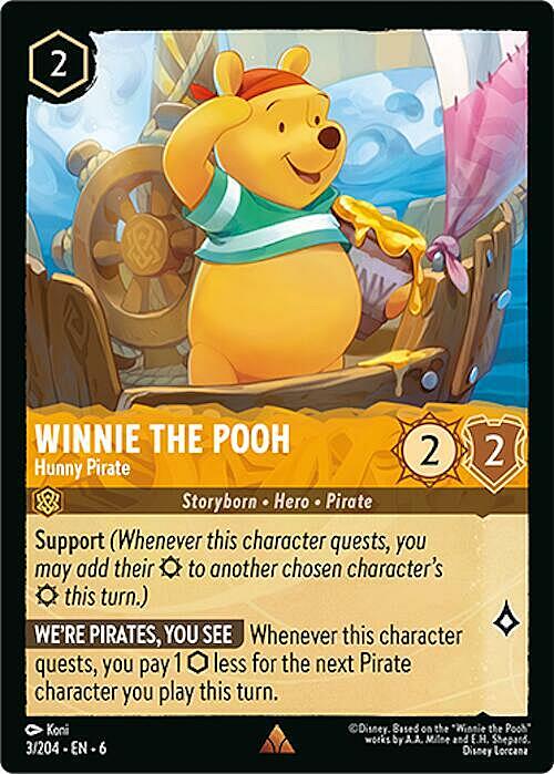 Winnie the Pooh - Hunny Pirate Card Front