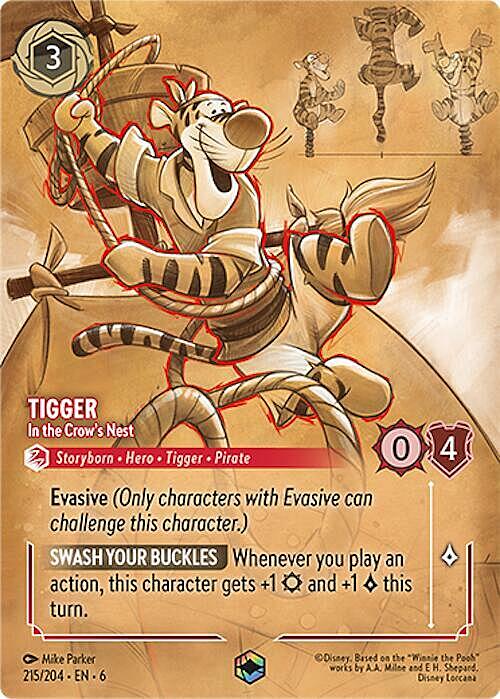 Tigger - In the Crow's Nest Card Front