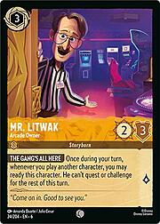 Mr. Litwak - Arcade Owner