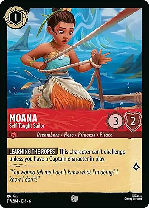 Moana - Self-Taught Sailor Card Front