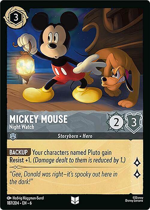 Mickey Mouse - Night Watch Card Front