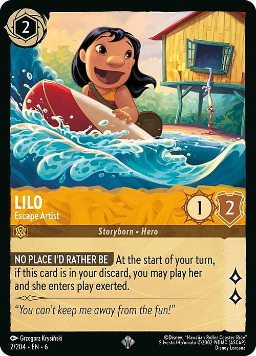 Lilo - Escape Artist Card Front