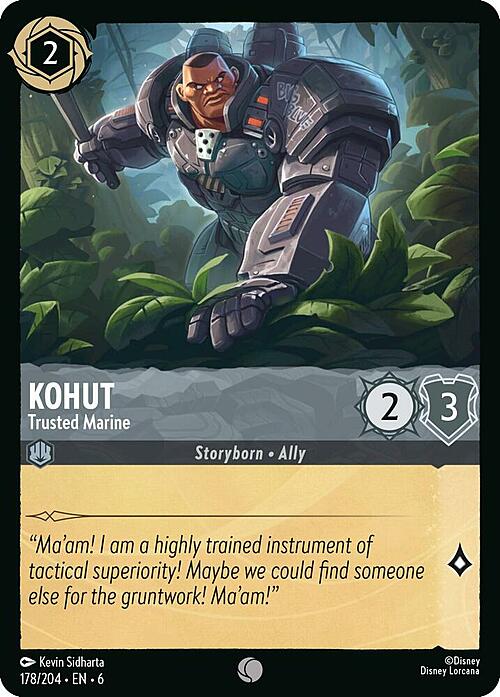 Kohut - Trusted Marine Card Front