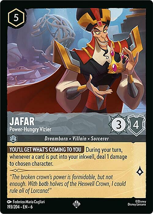 Jafar - Power-Hungry Vizier Card Front