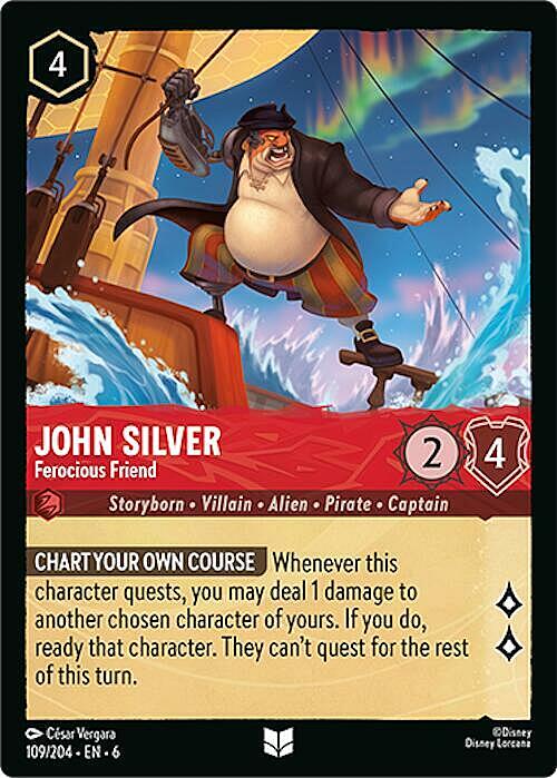 John Silver - Ferocious Friend Card Front