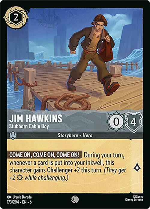 Jim Hawkins - Stubborn Cabin Boy Card Front