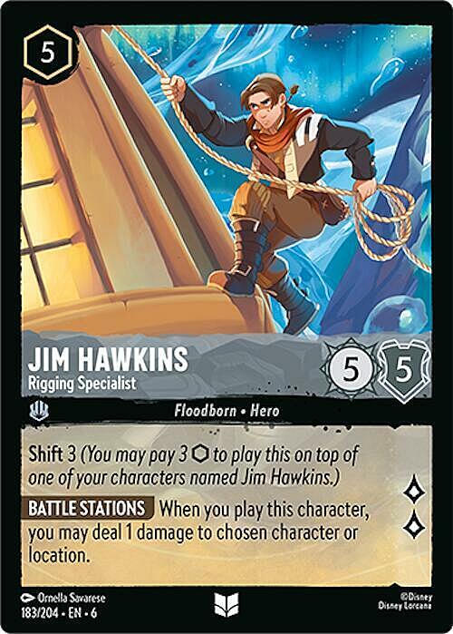 Jim Hawkins - Rigging Specialist Card Front