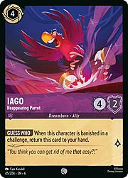 Iago - Reappearing Parrot