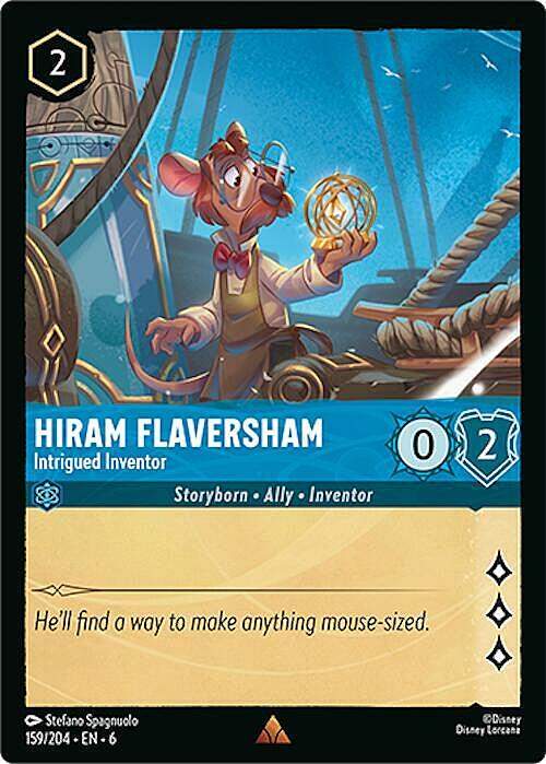 Hiram Flaversham - Intrigued Inventor Card Front