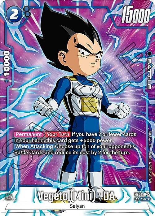 Vegeta : DA // Vegeta : DA Frente