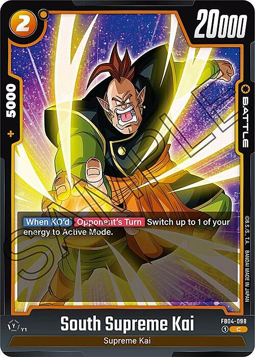 South Supreme Kai Card Front