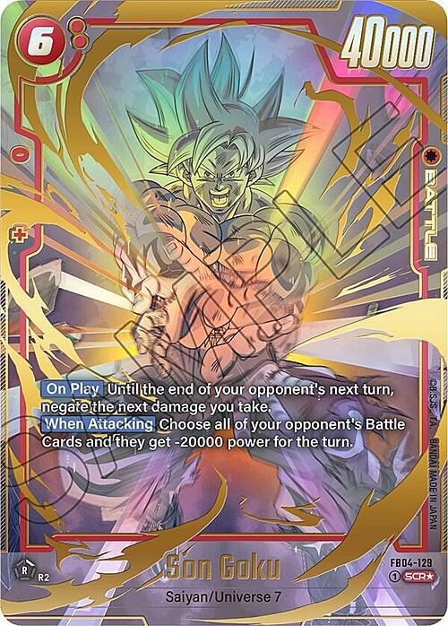 Son Goku Card Front