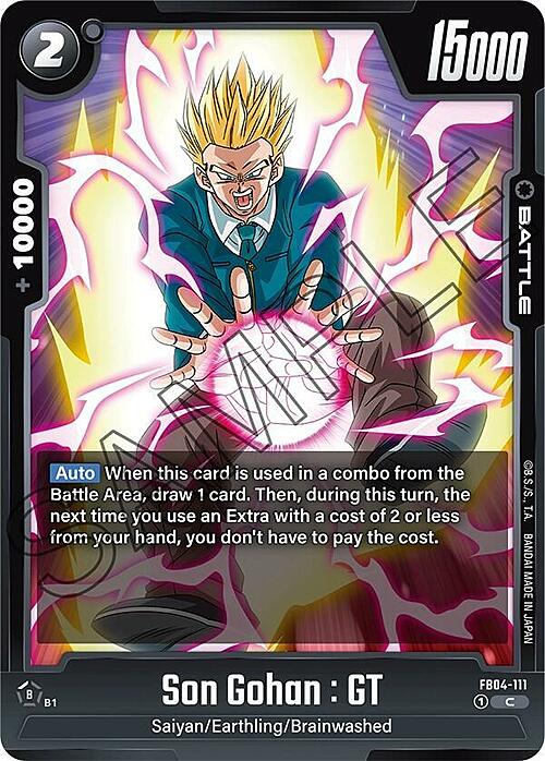 Son Gohan : GT Card Front