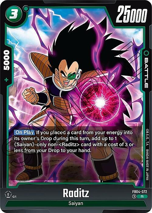 Raditz Card Front