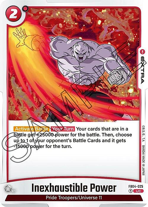 Inexhaustible Power Card Front