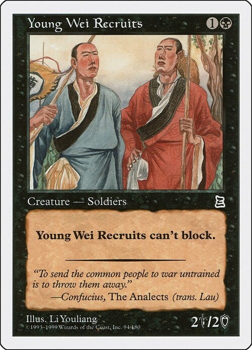 Young Wei Recruits Frente