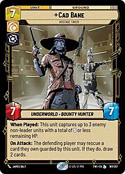 Cad Bane, Acostumbra a tomar rehenes