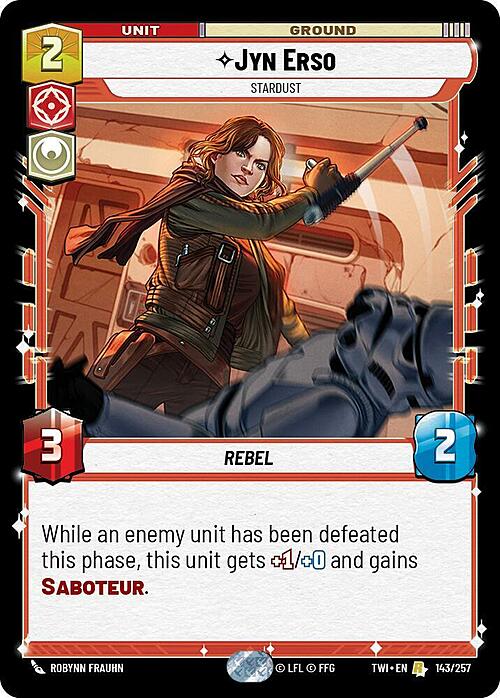 Jyn Erso - Stardust Card Front