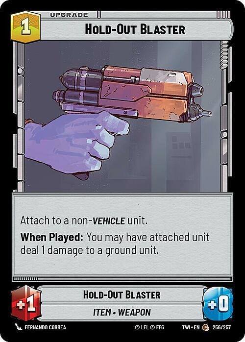 Hold-Out Blaster Card Front