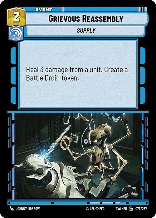 Grievous Reassembly Card Front