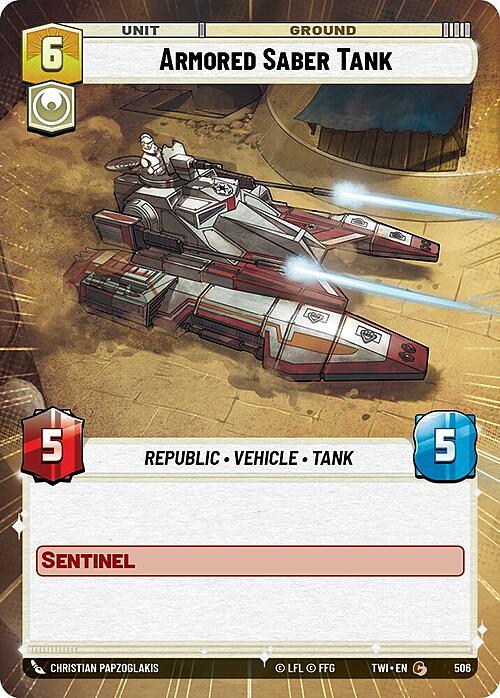 Armored Saber Tank Card Front