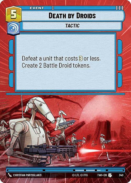 Death by Droids Card Front