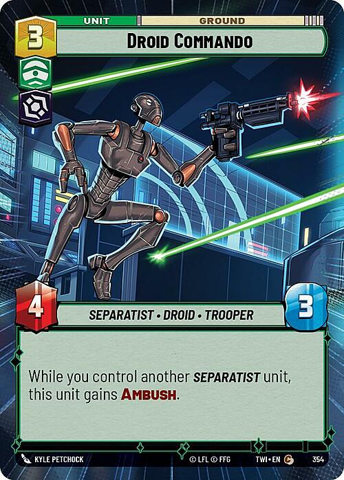 Droid Commando Card Front