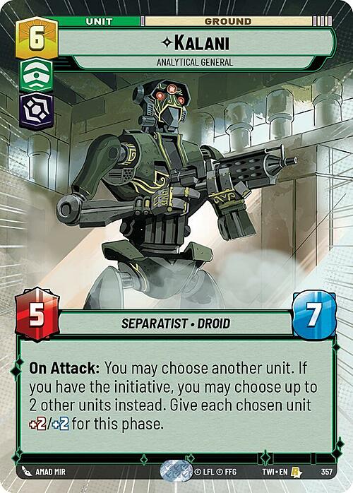 Kalani - Analytical General Card Front