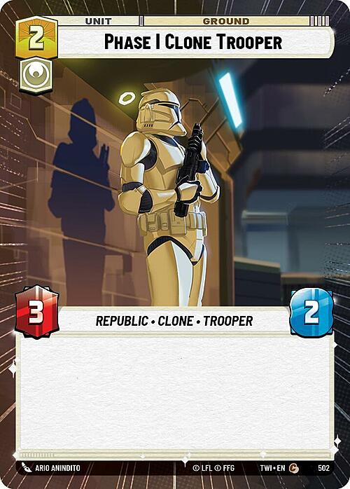 Phase I Clone Trooper Card Front