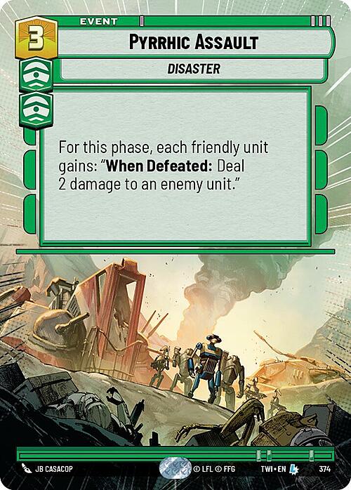 Pyrrhic Assault Card Front