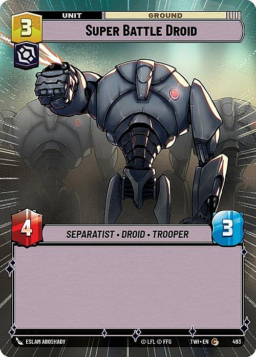 Super Battle Droid Card Front