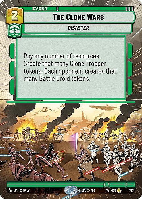 The Clone Wars Card Front