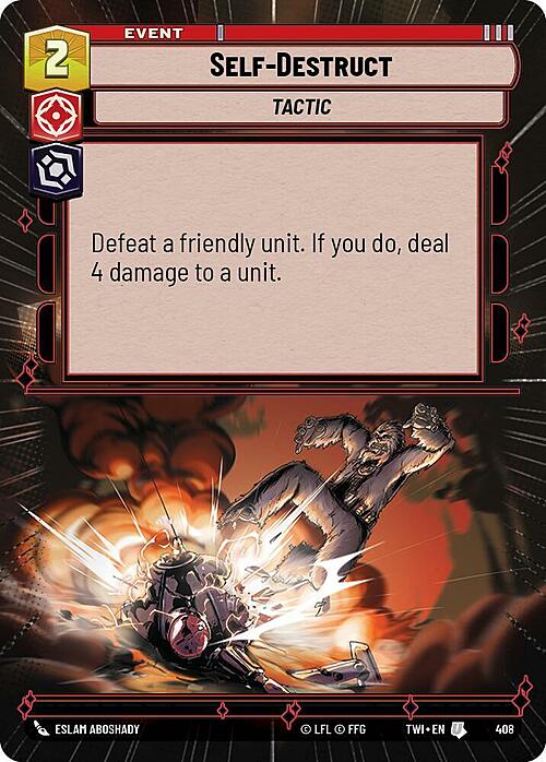 Self-Destruct Card Front